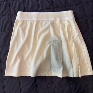 Pale Yellow Adidas Tennis Skirt medium